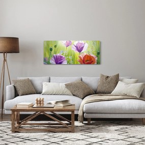 Obraz - Vlčie maky (120x50 cm)