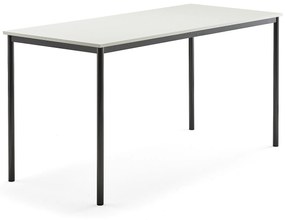 Stôl BORÅS, 1800x800x900 mm, laminát - biela, antracit