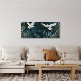 Obraz - Dve holubice (120x50 cm)