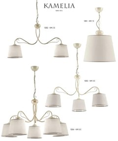 Jupiter 1353 - KM 3 E  - Luster na reťazi  KAMELIA 3xE27/60W/230V