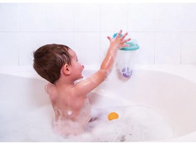 Basketbalový kôš so senzorickými loptičkami - hračka do vody