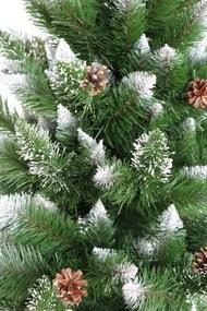 Vianočný stromček s imitáciou snehu na vetvičkách s výškou 220 cm