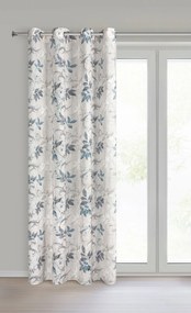 ZÁVES NA KRÚŽKOCH NICOLA 140X250 CM LISTY