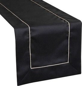 OBRUS MADELE 40 X 140 CM ČIERNY