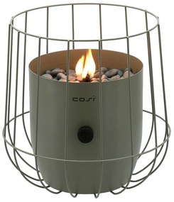Plynový lampáš COSI Cosiscoop Basket, kov olivový ~ Ø26 x výška 31 cm