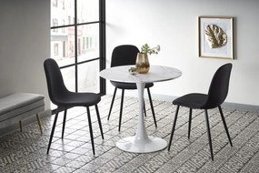 DENVER table, color: top - white marble, legs - white