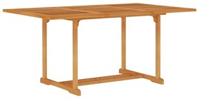 Záhradný stôl 150x90x75 cm tíkový masív