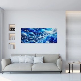 Obraz – Ryby vo vlnách (120x50 cm)