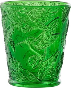 Zelený sklenený džbán s vrúbkami Saint-Émilion - 12*20 cm / 1000 ml