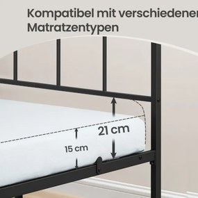 Kovová manželská posteľ 160x200 cm RMBB35295B101