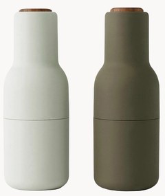 Súprava mlynčekov na soľ a korenie's drevenými vrchnákmi Bottle Grinder, 2 diely