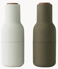 Súprava mlynčekov na soľ a korenie's drevenými vrchnákmi Bottle Grinder, 2 diely