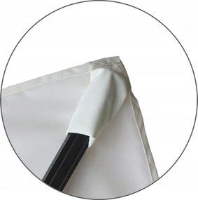 Béžový záhradný slnečník s LED osvetlením 3 x 4 m