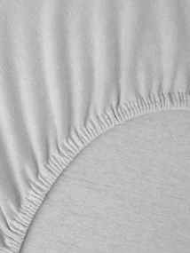 Jersey plachta do postieľky Classic 60 x 120 cm – svetlo sivá