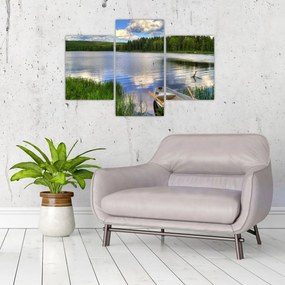 Obraz - Malebná dedina (90x60 cm)