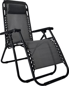 TRENDIE Záhradné ležadlo sivé