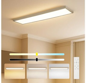 Brilagi-LED Stmievateľné kúpeľňové svietidlo FRAME SMART LED/50W/230V 120x30 IP44 + diaľkové ovládanie BG2226
