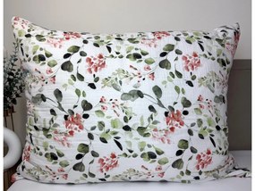INTERMEDIC SK Mušelínová obliečka na vankúš Kvety 45x65 cm – 100 % bavlna