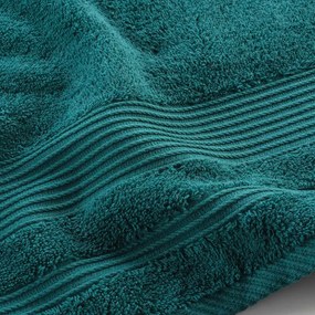 Tmavozelená froté bavlnená osuška 70x130 cm Tendresse – douceur d'intérieur