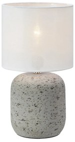 Sivá stolová lampa s textilným tienidlom (výška 33 cm) Montagna – Markslöjd