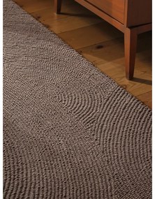 Ručne tkaný vlnený behúň taupe 80x300 cm Eleni Taupe – Hanse Home