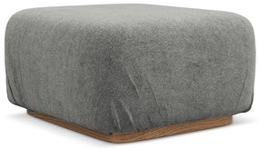 Sivá modulárna podnožka z textílie buklé Ailani – Makamii