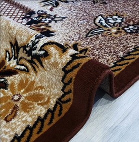 HU Hnedý klasický koberec Shiraz Bcf Mriezka Rozmer: 300x500 cm