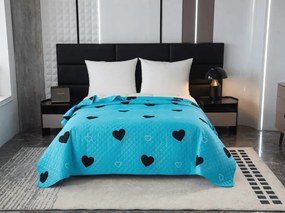 Prehoz na posteľ CORAZON modrý Rozmer: 170 x 210 cm