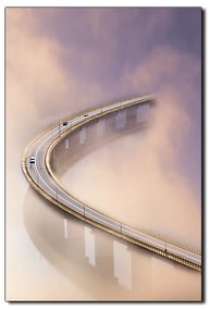 Obraz na plátne - Most v hmle - obdĺžnik 7275A (100x70 cm)