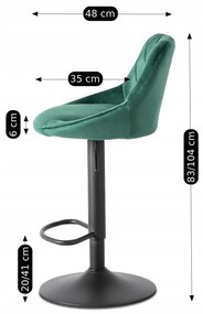 PROXIMA.store - Barová stolička EDA FARBA: tmavosivá