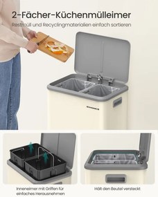 Odpadkový kôš 2x15L LTB544A02