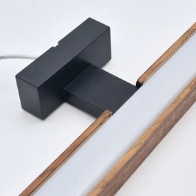 Brilagi-LED Kúpeľňové osvetlenie zrkadla WOODY MIRROR LED/8W/230V IP44 dub/čierna