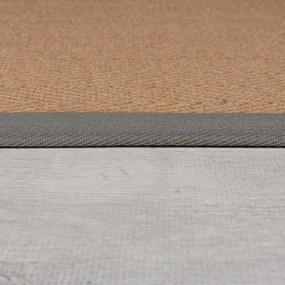 Flair Rugs, Kusový koberec Herringbone Border Kira Grey, 120x170, béžová, chodba / predsieň