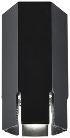 CLX Stropné moderné osvetlenie EMILIA-ROMAGNA, 1xGU10, 25W, 12x7, 9cm, čierne