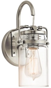 Elstead KL-BRINLEY1-NI - Nástenné svietidlo BRINLEY 1xE27/60W/230V matný chróm
