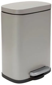 Spirella pedálový odpadkový kôš AKIRA matná šedo-hnedá oceľ soft-close 12 L 10.21561, 1 ks