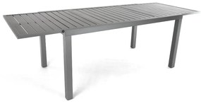 Záhradný stôl Mirolo, 160–240 × 89 cm, čierna
