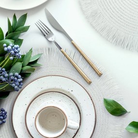 SADA 6 KS PRESTIERANIE NA STÔL BOHO 1 (FI) 38 CM SIVÁ