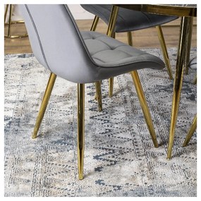 PROXIMA.store - Čalúnená jedálenská stolička CARO FARBA: sivá