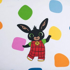 Jerry Fabrics Bavlnené napínacie prestieradlo 90x200 + 25 cm - Zajačik Bing "Playing together"