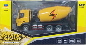 Betonárka Stavebné vozidlo Kovová Huina žltá 1:50