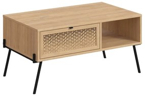 Konferenčný stolík v dekore duba v prírodnej farbe 60x100 cm Ecrin – Marckeric