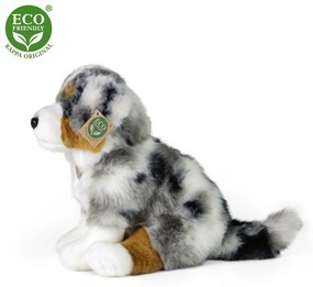 Rappa Plyšový austrálsky ovčiak sediaci, 30 cm ECO-FRIENDLY