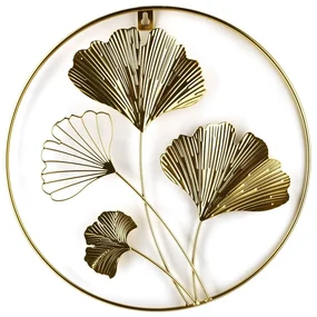 Kovová dekorácia na stenu Tala Gingko (fi) 30 cm