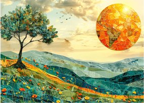 Obraz - Ilustrácia krajiny (70x50 cm)