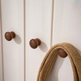 Biela predsieňová zostava z borovicového dreva 60x120x25 cm Anita – Støraa