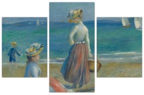 Obraz - Auguste Renoir, Figures on the Beach, reprodukcia (90x60 cm)