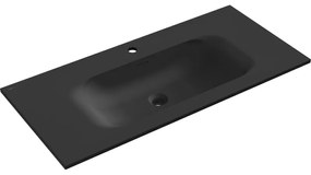 Mexen Vela, umývadlo na zapustenie 101 x 46,5 cm, čierna matná, 25231071