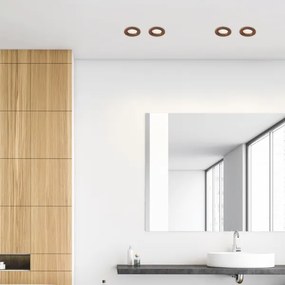 LED Podhľadové svietidlo WOODY SPOT LED/5,5W/230V 4000K čerešňa Ø10 cm