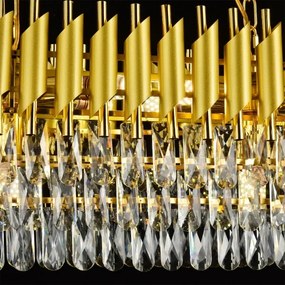 Brilagi - Luster na reťazi ECLIPSE 10xE14/10W/230V 78x28 cm zlatý